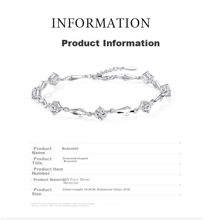 DiJing 999 Pure Silver Women's Faceted Love Bracelet High-End Bangle Jewelry Valentine's Day 520 Gift for Girlfriend 5
