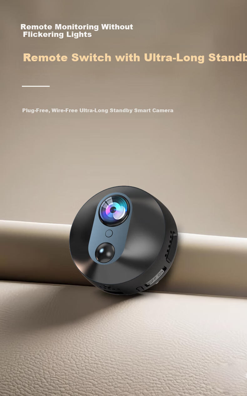 Leiwei Wireless Battery-Powered Home Camera WiFi Remote Monitoring 360° Panoramic Night Vision Mini HD Micro Video Recording Device 1
