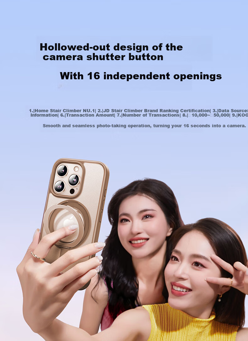 UGREEN 360° Invisible Magnetic Stand Case for iPhone 16 Pro, Matte Anti-Yellowing, Airbag Shockproof, Anti-Fingerprint Protective Cover 23