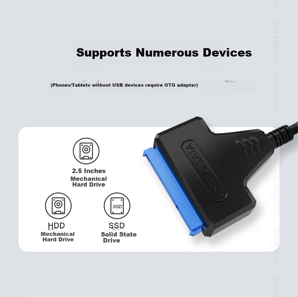 Tengfei USB 3.0 to SATA Converter Hard Drive Enclosure Adapter Cable Easy Drive 2.5 Inch SSD HDD Enclosure Adapter Laptop Hard Drive Dock 3