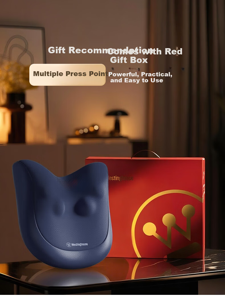 Westinghouse BX3PLUS Waist Massager Neck and Shoulder Cervical Spine Massager Full Body Back Massage Cushion Practical Valentine's Day Gift for Parents, Wife, Girlfriend - Cocoa White 11