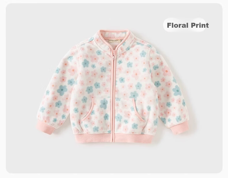 DAVE & BELLA Girls' Fleece Jacket Hug Coat Spring Autumn Kids Baby Warm Winter Wear 21