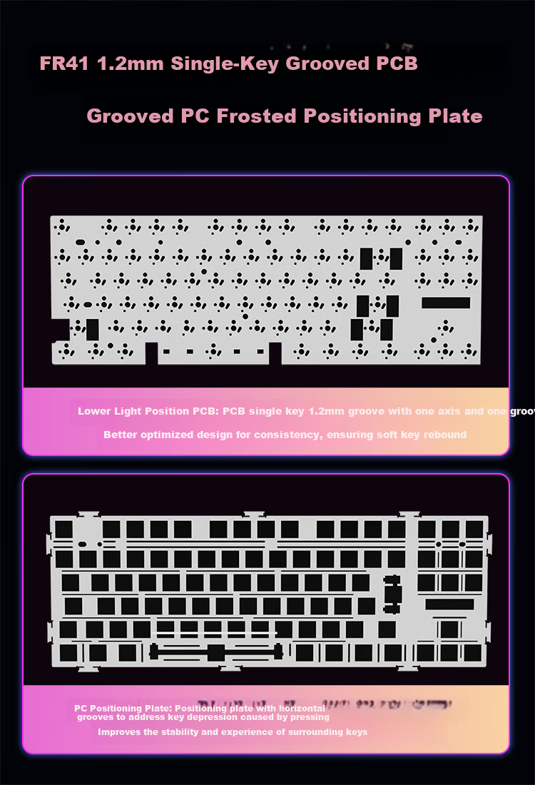 AUSDOM H87 Custom Mechanical Keyboard, Wireless Bluetooth Gasket Customization, 6-Layer Padded Side-Engraved Gaming E-Sports Office Keyboard, 10000mAh Blackberry Pink Side-Engraved Ultra-Fast Silver Switches 11