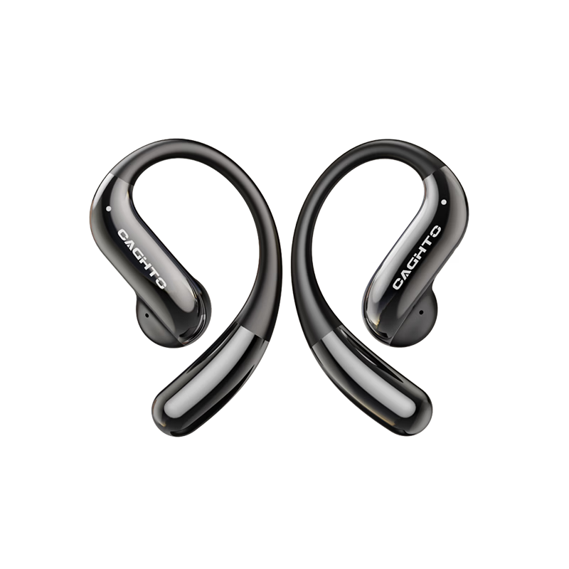 Chengao Clip-On Bluetooth Earphones AI Translation Open-Ear Sports Running Cycling Ear Hook Long Battery Life Noise Cancelling Gaming Low Latency Universal G13Pro Black