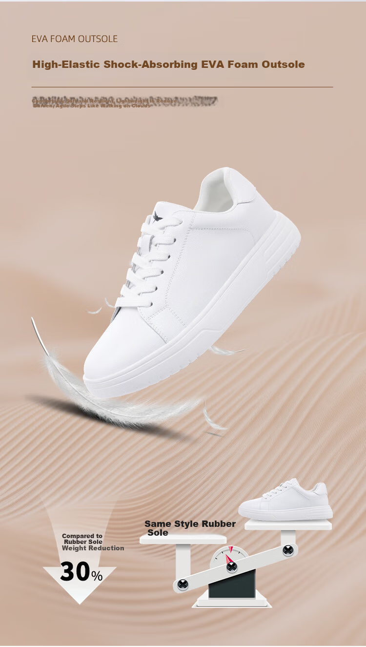 Red Dragonfly Women's White Sneakers Low-top Casual Shoes Soft Sole EXB350701 White Size 38 5