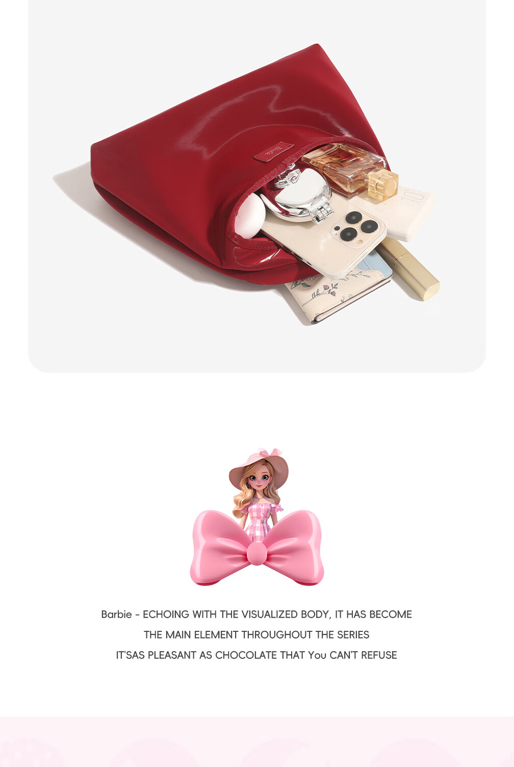 Barbie Women's Rice Ball Handbag New Crossbody Red Wedding Bag for Zodiac Year 18th Birthday Gift for Best Friend Valentine's Day 10