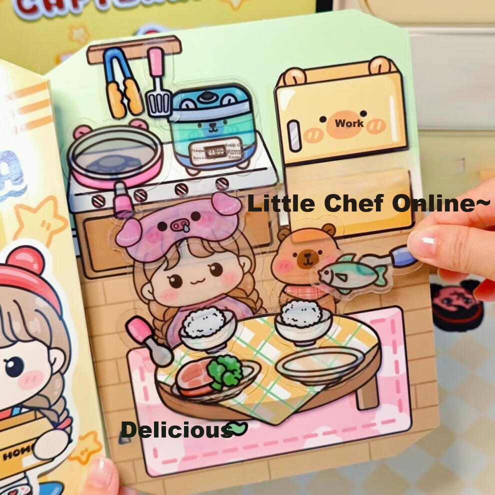 Murcia Early Education Cute Jelly Stickers Capybara Quiet Creative Material Girls Cutout Toy Handmade Stickers 6
