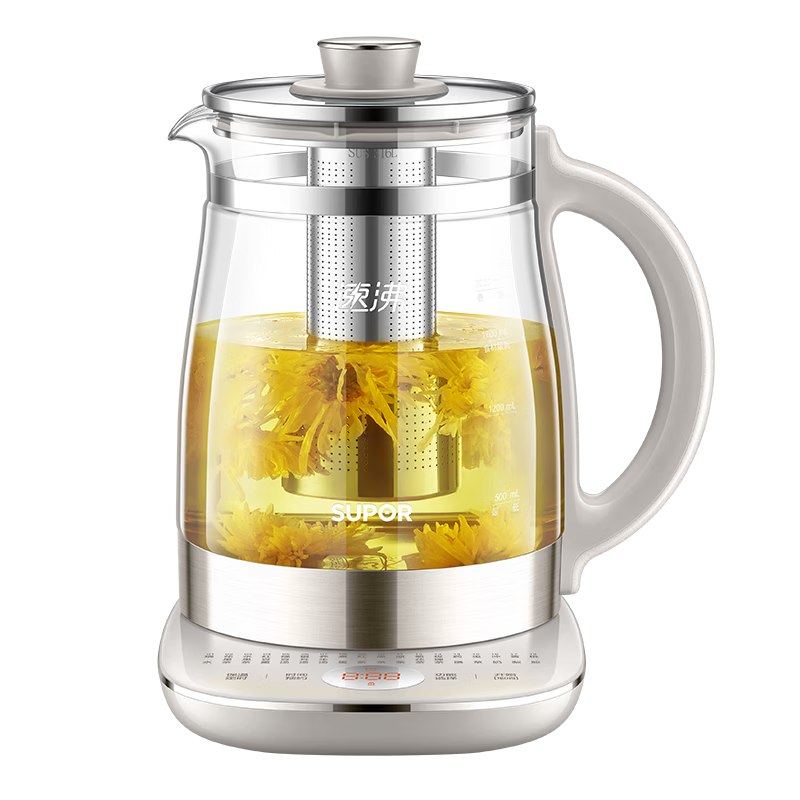 SUPOR Health Kettle 2L Large Capacity Electric Kettle Tea Pot 0 Glue 0 Coating Constant Temperature Kettle Milk Warmer with Titanium Filter SW-20YQ10A