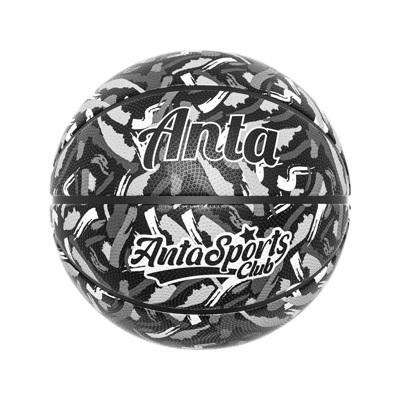ANTA Kids Basketball Size 7 Outdoor Durable Non-Slip Training Youth Size 5 Black Size 7