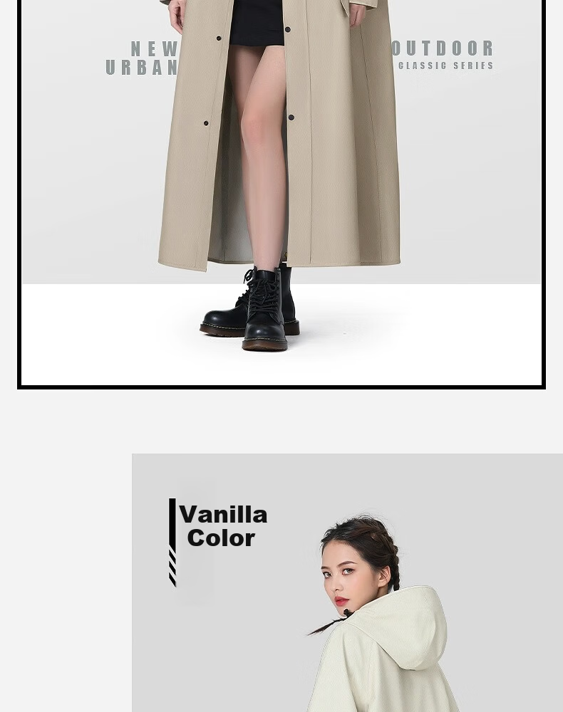 Beimei Long Electric Vehicle Raincoat Full Body Anti-Rain Adult Outdoor Riding Single Person Male Female Electric Scooter Rain Poncho 8