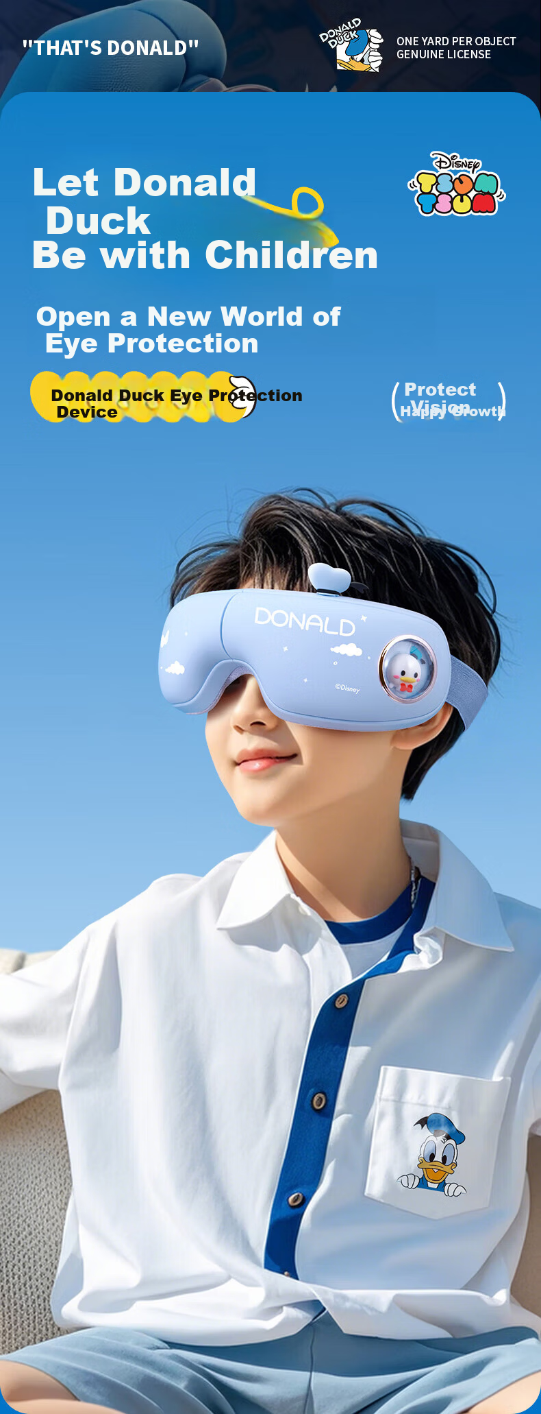 Disney Donald Duck Eye Massager Boys Birthday Gift for Children 10+ Practical Eye Massager for 12-15 Year Olds Elementary and Middle School Boys Children's Day Gift 1