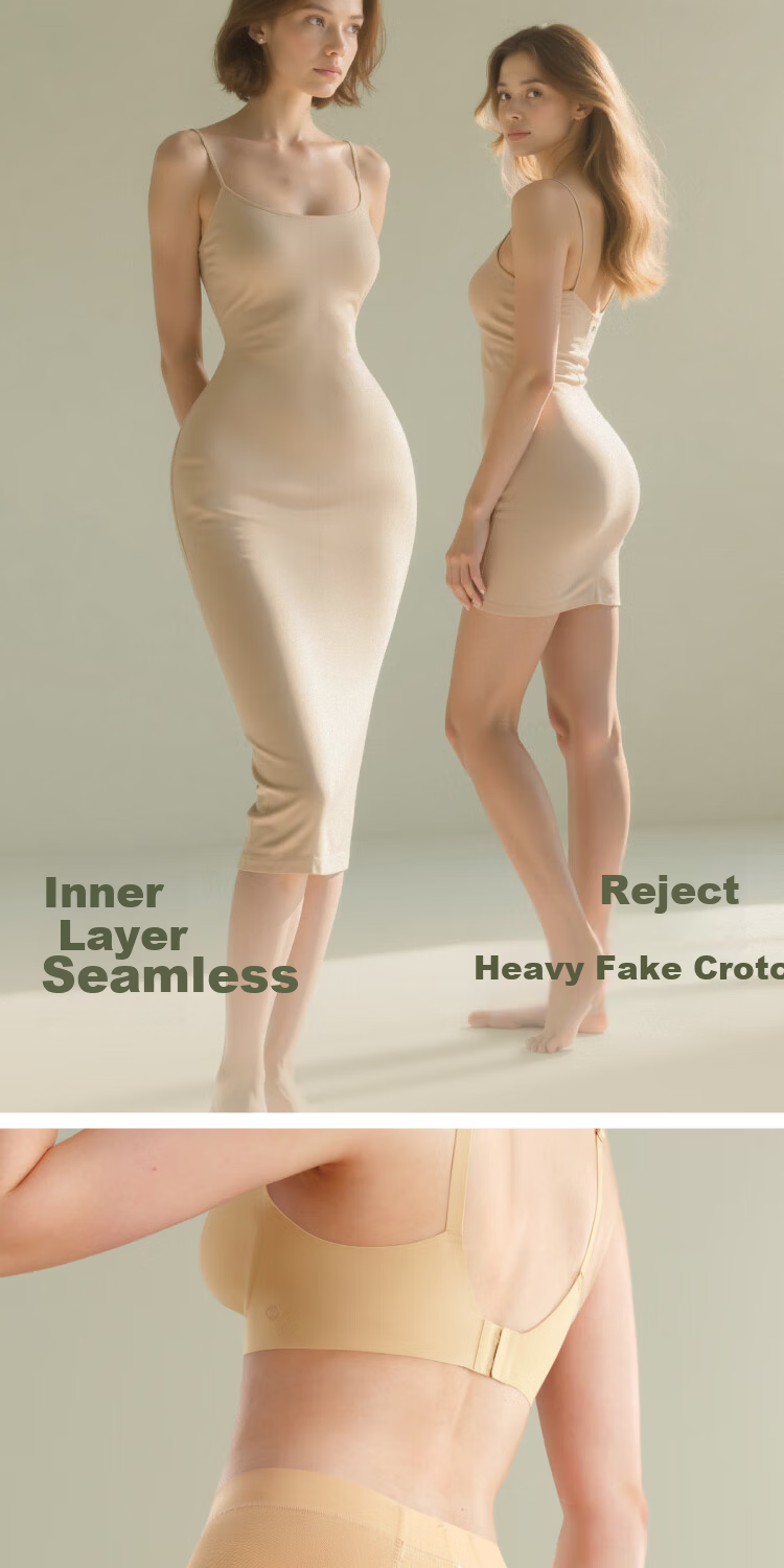 Suki Ryohin Mermaid Hip Enhancing Mid-Waist Butt Lifting Seamless Breathable Tummy Control Hip Shaping Pants Fake Hip Widening Shapewear No-Panty Needed 26