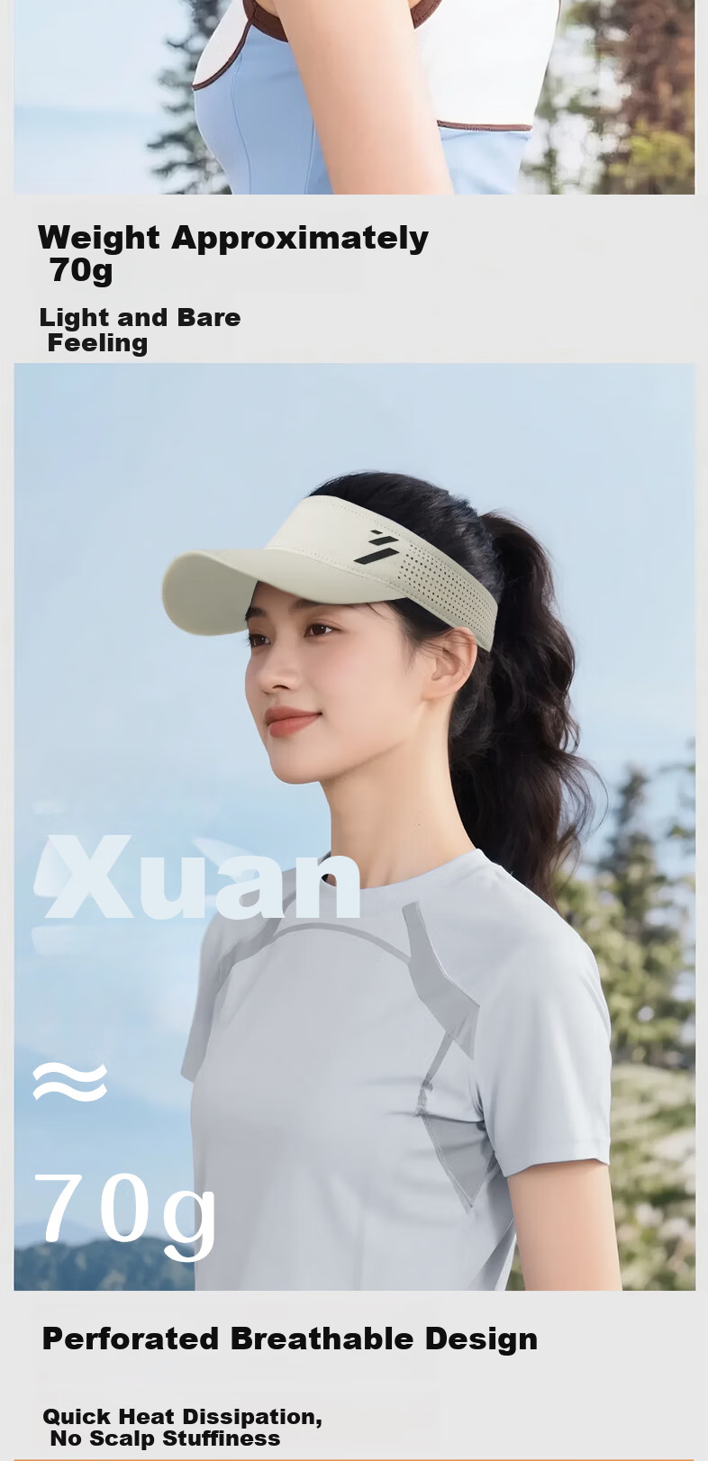 361° Authentic Men's Sun Protection Cap, Women's Outdoor Sports Tennis Marathon Hat, Pink, Size 53-58CM 6