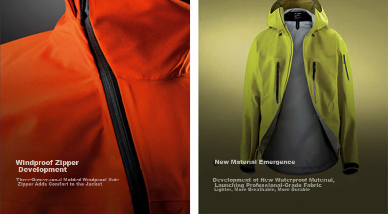 Mark Fairwhale Japanese Style Hooded Outdoor Workwear Zip-Up Large Pocket Windbreaker Jacket Unisex Loose Short Coat for Men and Women 2