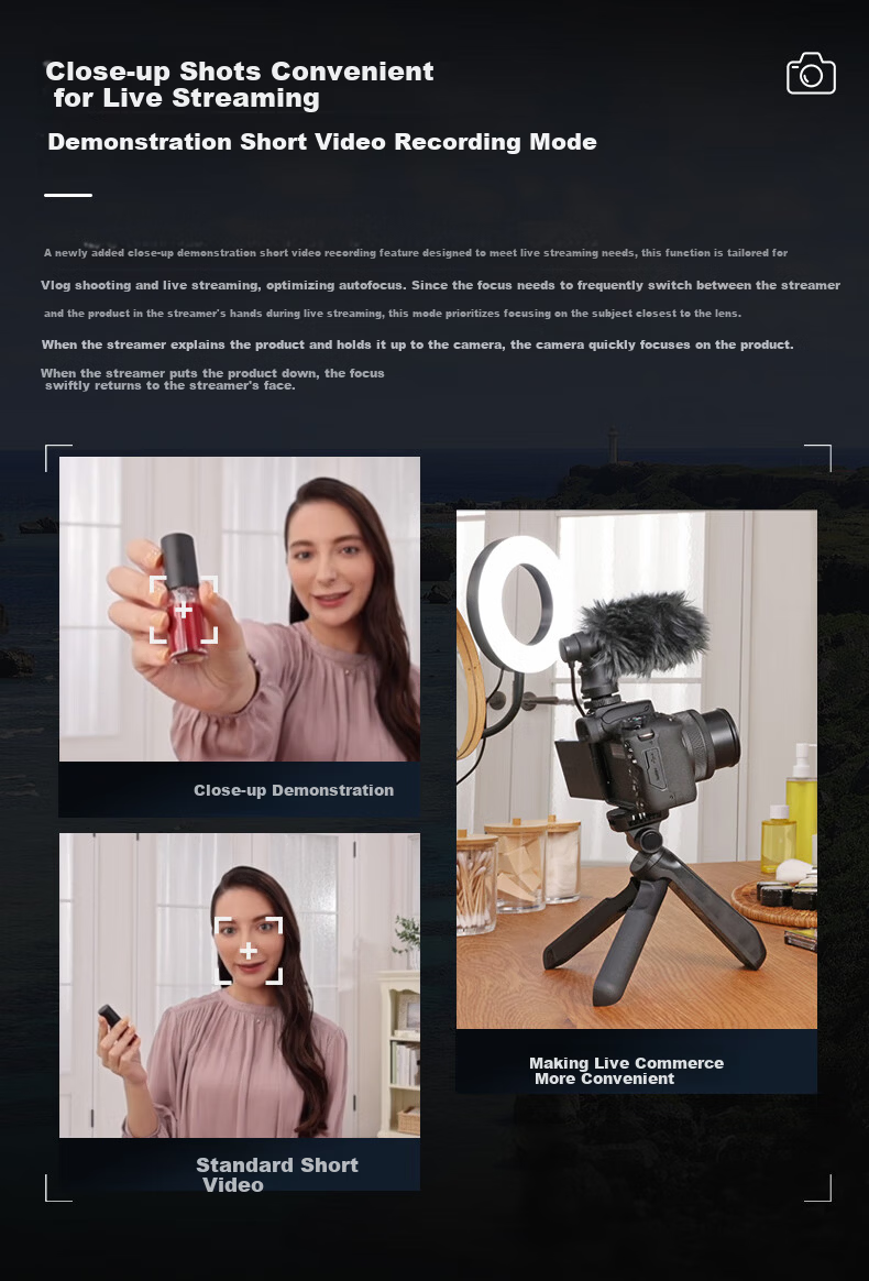 Canon R50 Mirrorless Camera, Travel Photography Dedicated Camera, 4K Video Vlog Shooting, Entry-Level APS-C Mirrorless Camera, Canon R50 White Body 6