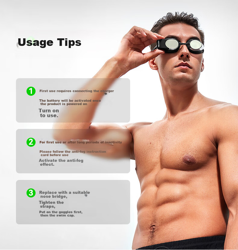 Guangli AR Smart Swimming Goggles Holoswim 3 Pro Professional Swim Goggles Women Myopia Anti-Fog Triathlon Gear 17