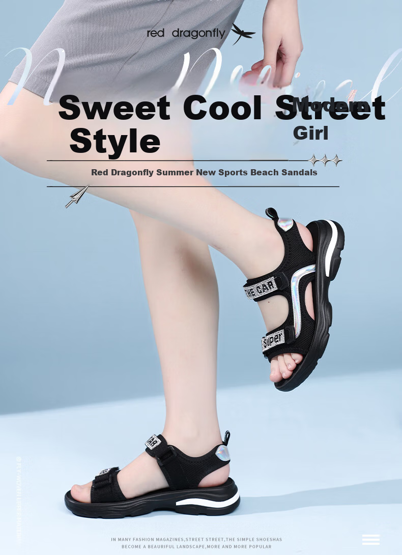 RED DRAGONFLY Women's Breathable Soft Sole Casual Roman Outdoor Sports Beach Sandals WTK233841 1