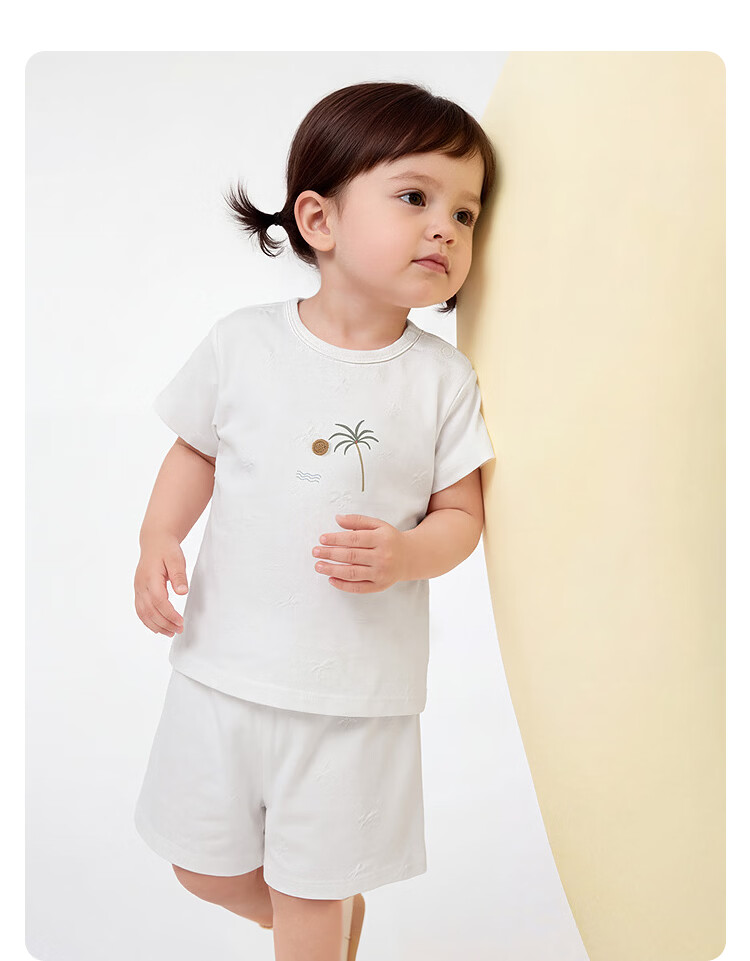 Balabala【balaOne】Baby Short Sleeve T-Shirt Set Infant Summer Outfit 2026 Cute Fashionable Adorable 19