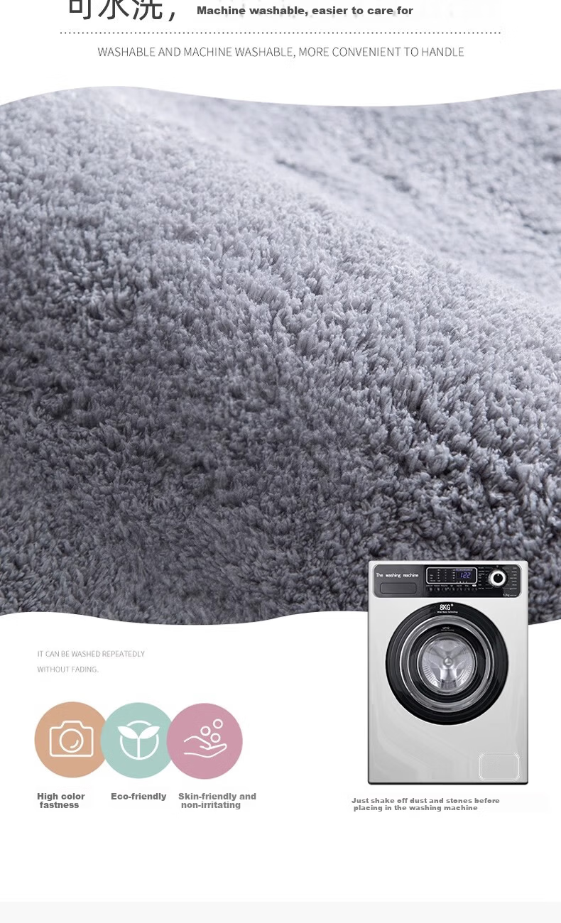 Luoyoute Bathroom Absorbent Non-Slip Door Mat Home Washroom Carpet Toilet Bath Mat 12