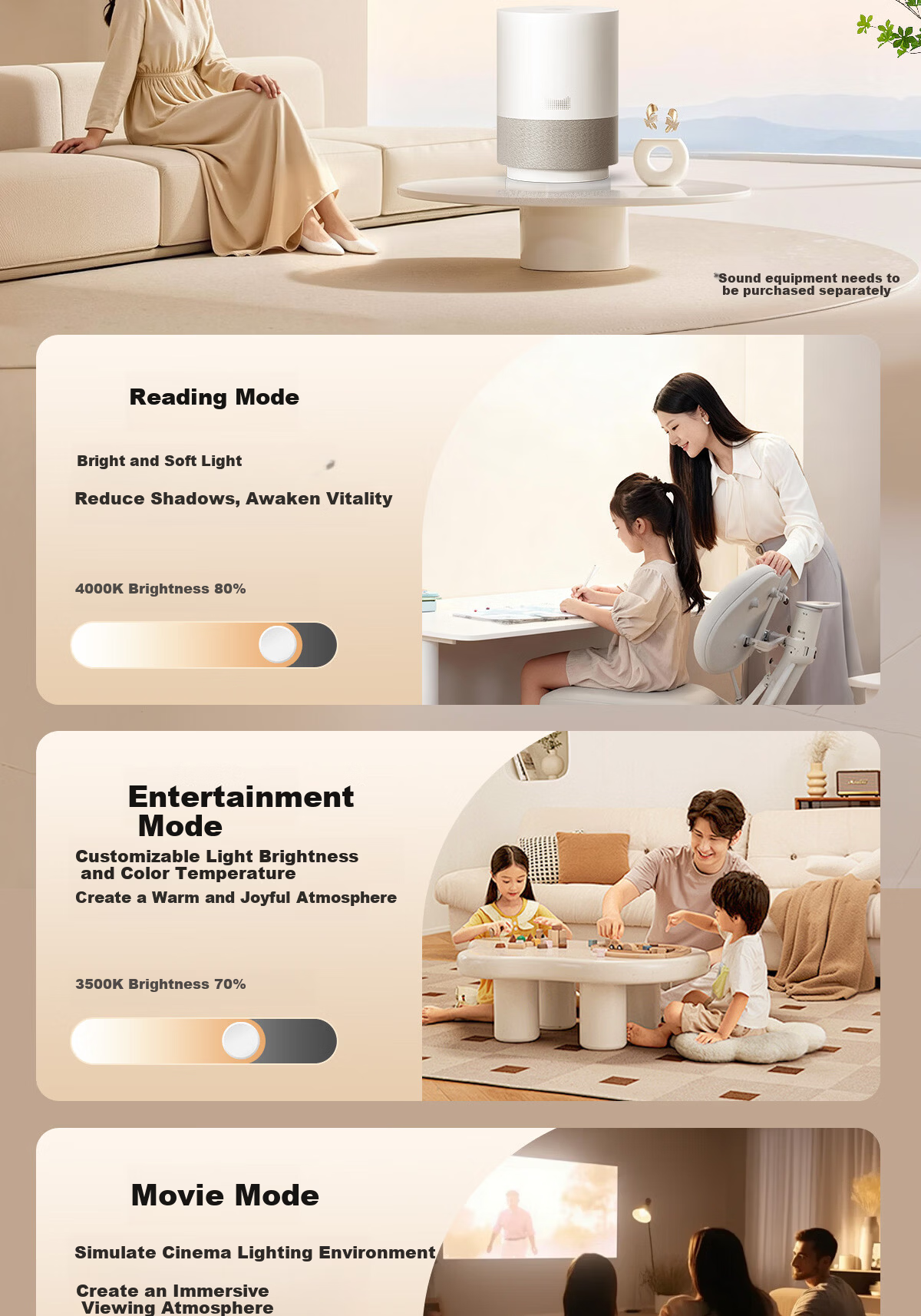 Kuka LED Ceiling Light Cream Style Eye Protection Cree Source Living Room Bedroom 50cm Round - Three Colors [Installation Included] 28