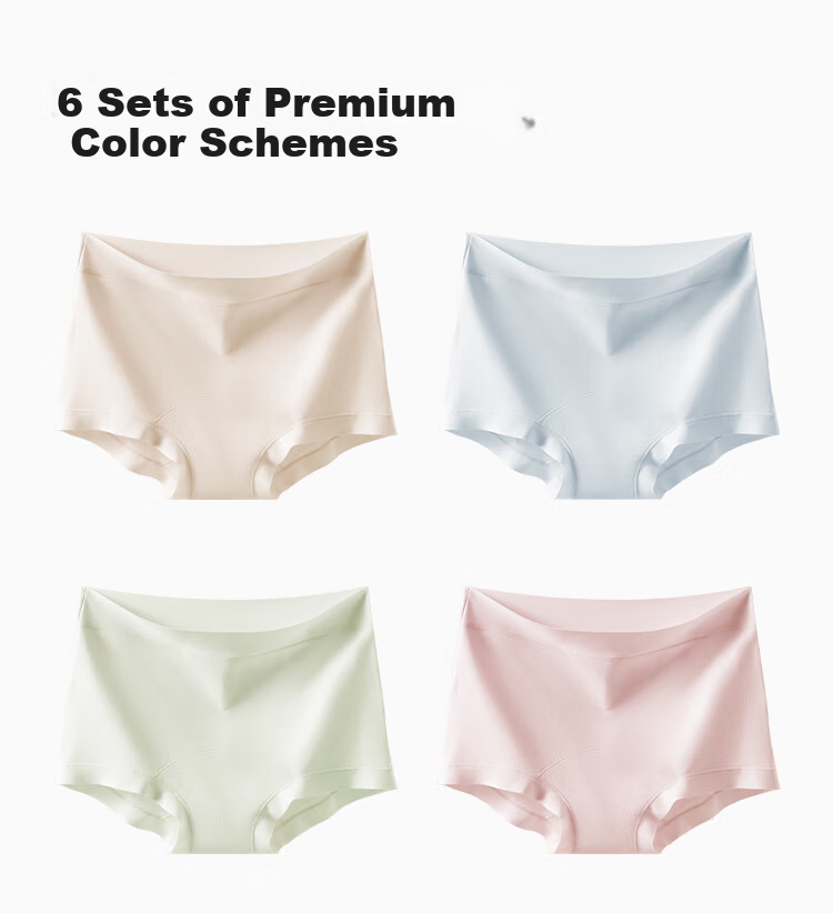 Urban Beauty Women's Boxer Briefs (10A Antibacterial Extended Crotch) 100% Cotton Crotch High-Waist High-Elastic Full Coverage Small Boxer Shorts 20