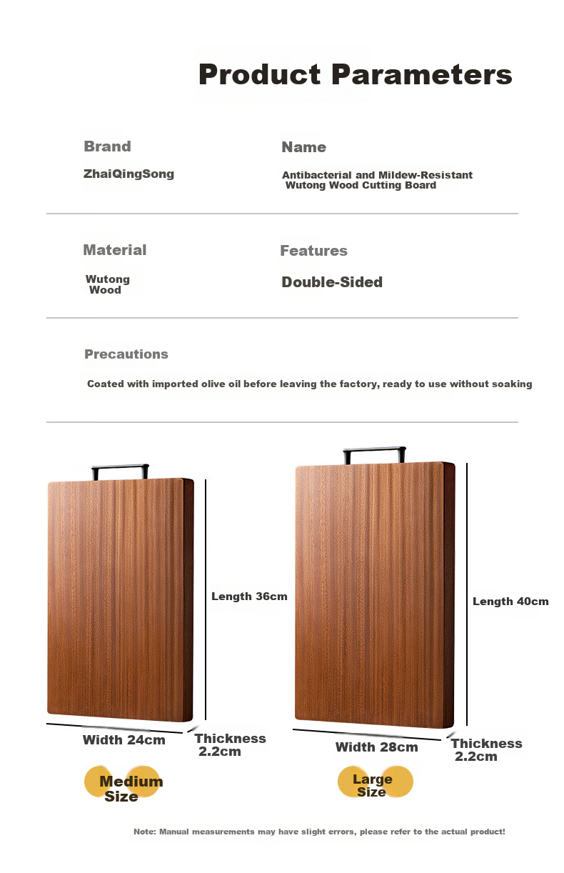 ZhaiQingSong Stainless Steel + Plastic Double-Sided Antibacterial Multifunctional Cutting Board 41x27.2x1.3cm 16