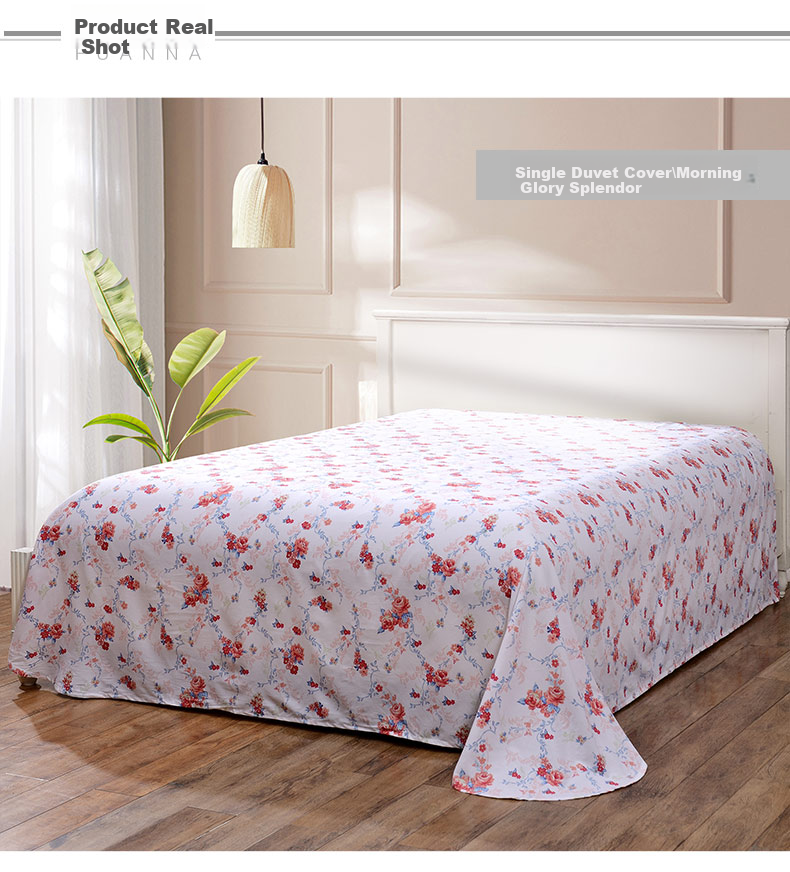 FUANNA Pure Cotton Single Bed Sheet, All-Cotton Antibacterial Bedding, Double Extra Large 1.8m/2m Bed (260*240cm), Cloud Patter 6