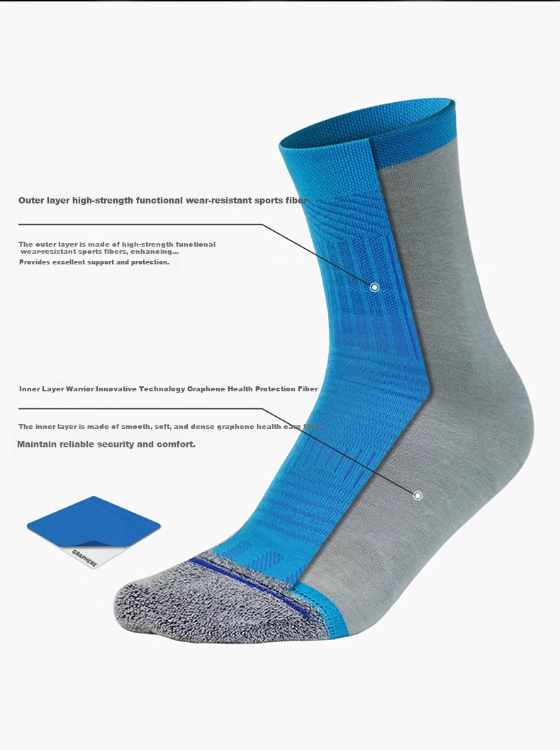 HNK Professional Marathon Trail Running Socks Double-Layer Graphene Antibacterial Blister-Resistant Modal Soft Outdoor Socks 9