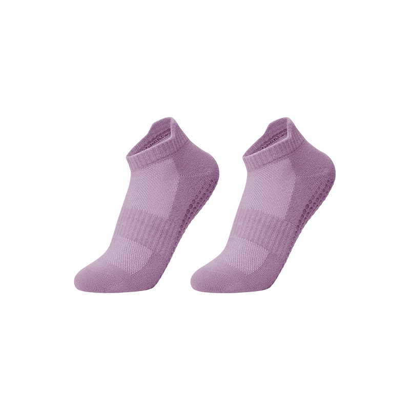 Keep Colorful Non-Slip Low-Cut Yoga Socks Indoor Floor Sports Dance Pilates Oxygen Purple