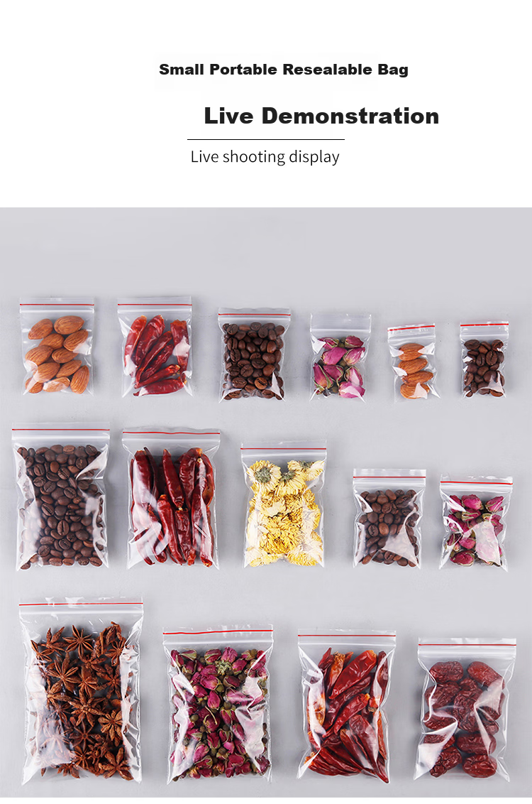 Miaoxinsi Food Self-Sealing Bags, Thickened Waterproof Transparent Dustproof Storage Bags, Sealed Plastic Packaging Bags, Sample Fresh-Keeping Sealed Bags 14