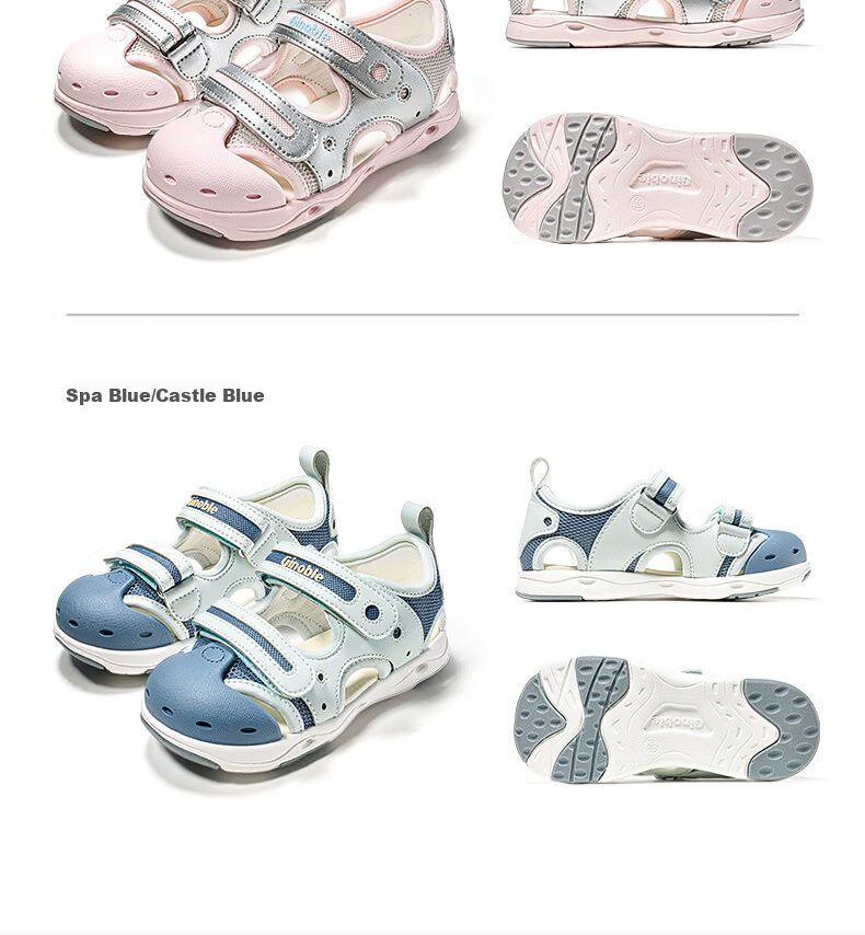 Ginoble Kids Toddler Walking Shoes 1-5 Years Boys Girls Summer 2026 Breathable Sandals GW1877 Whisper White 8