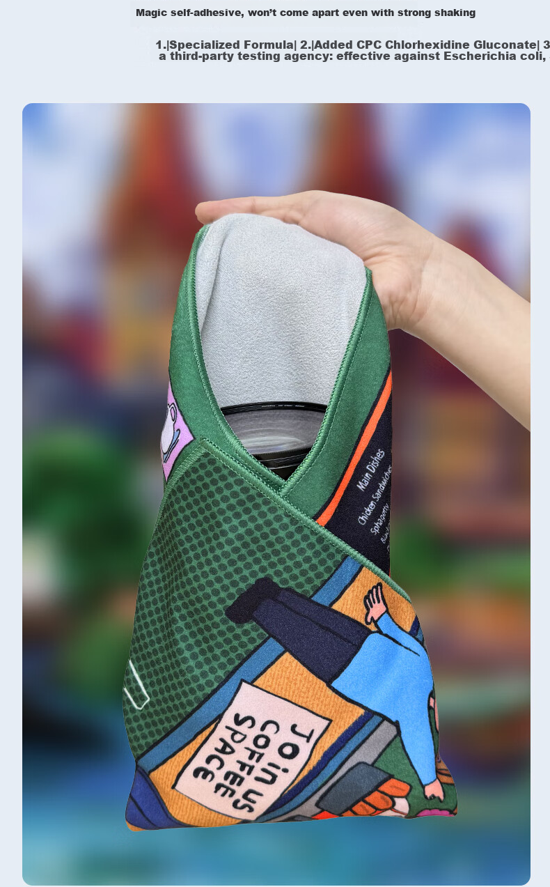 Pisen Camera Cloth Folding Magic Cloth Adhesive Cloth Micro Single Camera Wrapping Cloth Makeup Bag iPad Inner Sleeve Camera Bag Accessories Storage Bag Van Gogh Farm 50*50cm 6