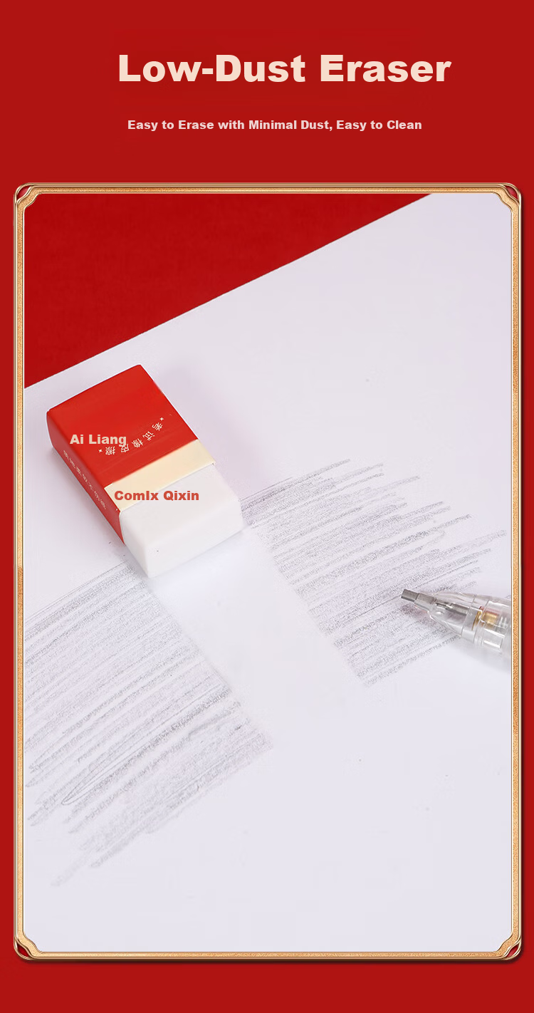 COMIX College Entrance Exam Stationery Set [Refill + Gel Pen + Card Marking 2B Mechanical Pencil + Eraser + Straight Ruler + Storage Bag] Inspirational Gift Box ET668 4