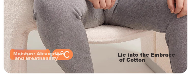 Me feeling Men's Plus Size Cotton Thermal Underwear Set Loose Thin Cotton Sweater Autumn Winter 1
