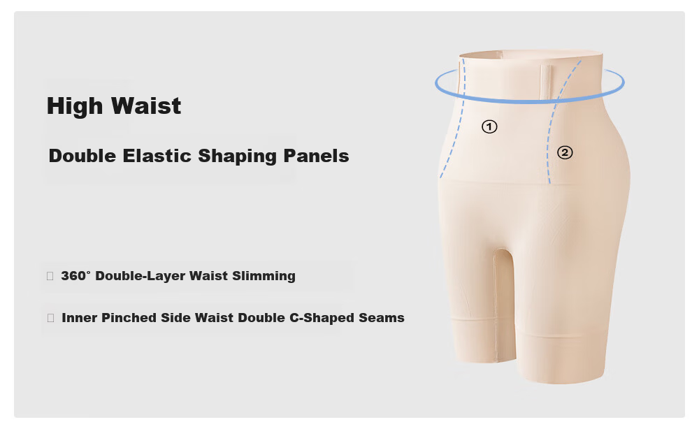 Guniangjia Women's Shaping Pants Tummy Control Hip Lift Lycra High Waist Body Shaping Waist Slimming Beautifying Pants 10