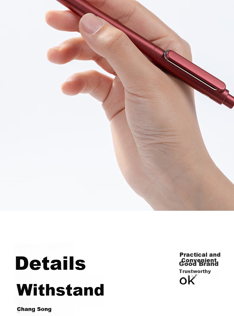 Deli Smooth Star Lesu Premium Smooth Gel Pen 0.5mm Bullet Tip Retractable Pen Metal Paint Red 12pcs/Box A12 5