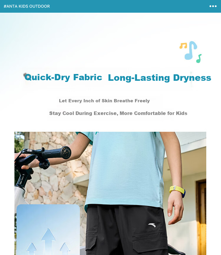 Anta Kids Pants Boys Girls 2026 Summer Outdoor Breathable Loose Cargo Sports Trousers A72626514 4