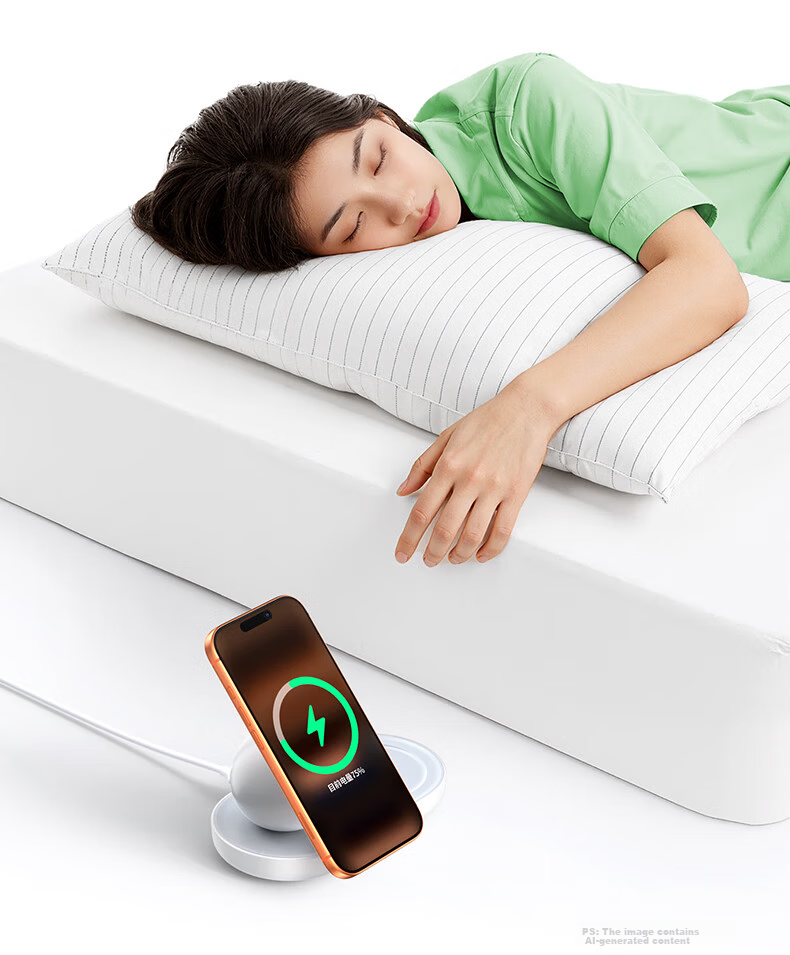 Ugreen 2-in-1 Magnetic Wireless Charger Stand MagSafe Compatible with Apple iPhone 17/16/15/14/13 Pro Max and 7.5W Wireless Earphones Charging 15