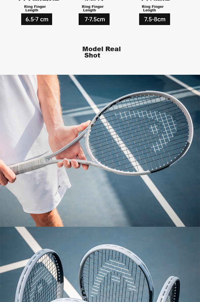 HEAD Tennis Racket SQUARED Series 2026 Full Carbon Professional Tennis Racket for Men and Women 9