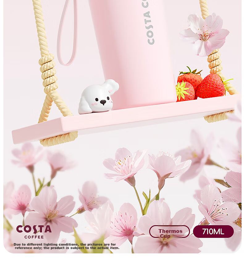 COSTA Large Capacity Insulated Mug, 316 Stainless Steel Water Bottle, Portable Cup for Men And Women, Tea Drinking Mug, Gift, Car-Friendly And Portable 3