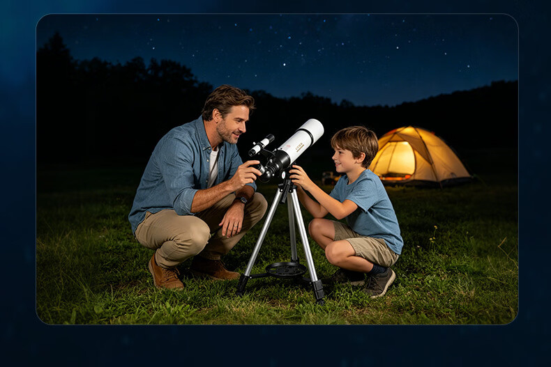 CURB Professional High-Power HD Astronomy Telescope for Stargazing, Space, Kids Beginner Home Use, Jupiter Cloud 1000000 23