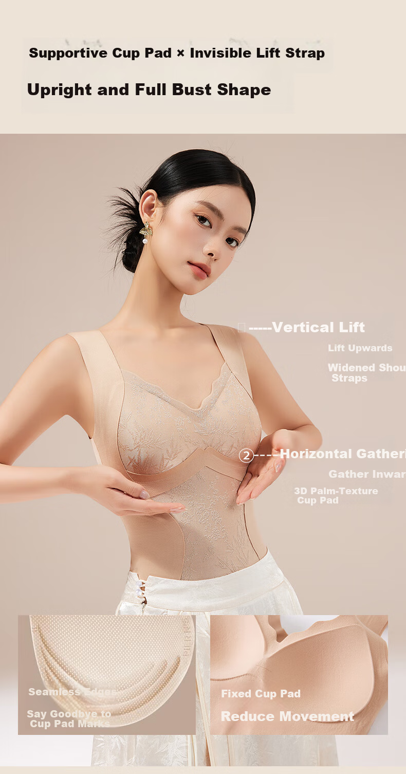 Herbal Original Warm Vest with Chest Pad for Women New Chinese Style National Wind 10A Antibacterial Camellia Fragrance Ginger Essence Shaping Heated 18