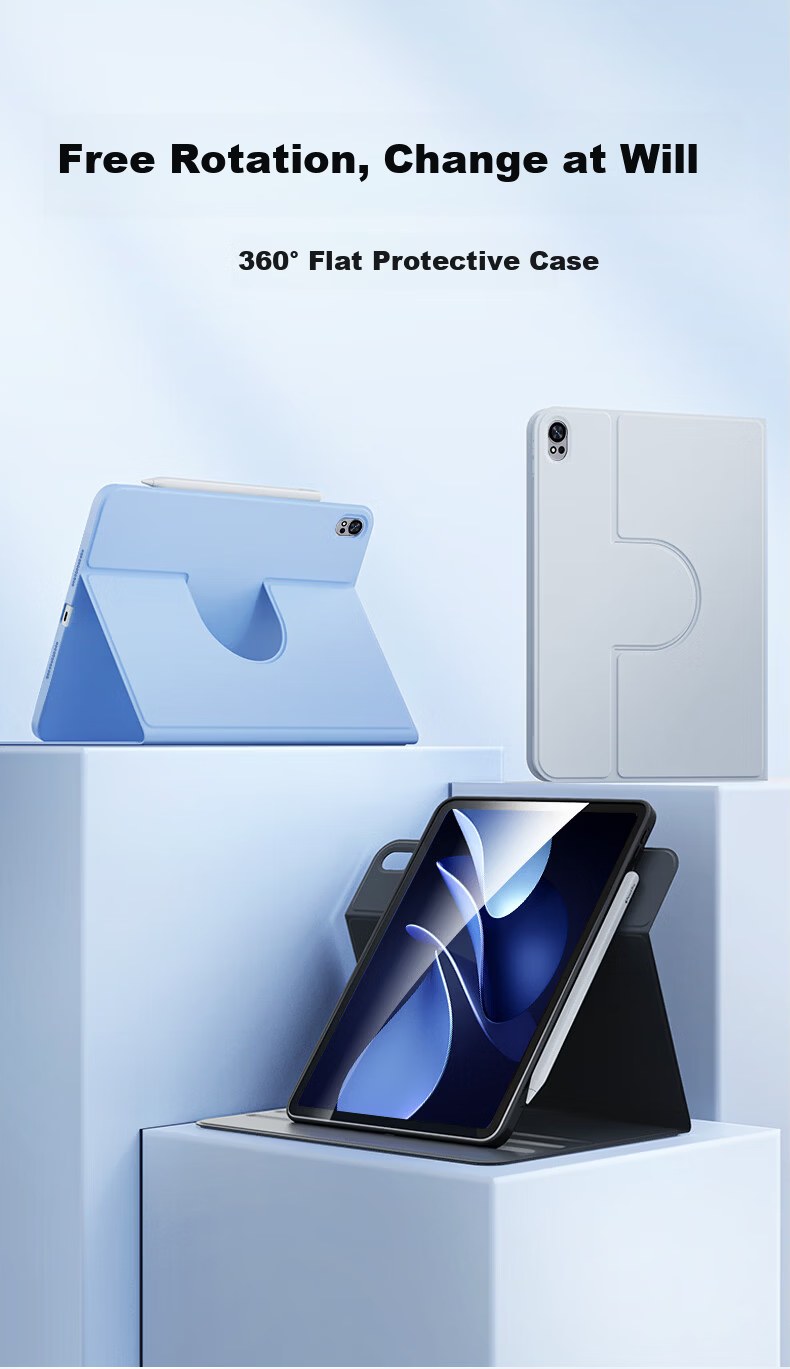 Pisen Huawei MatePad 11.5/11.5s Case 26/25/24 Models 360° Rotatable Horizontal and Vertical Lightweight Soft Blue Cover 1
