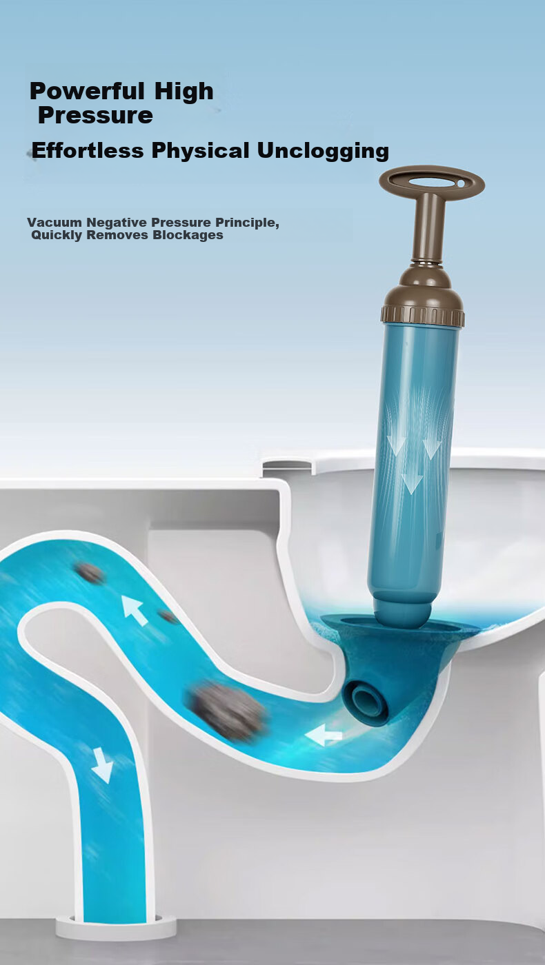 Tianzhiyan Toilet Unclogging Tool High-Pressure Air Blaster for Drain and Sewer Blockage Removal 2
