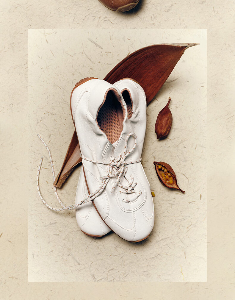 Senda Qixi Gift Xu Ruohan Same Style Sheepskin Casual Sneakers Women 4XV21BM6 Beige Size 34 15