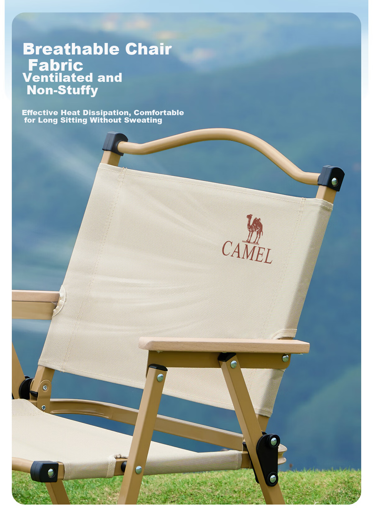 CAMEL Outdoor Kermit Chair Camping Chair Fishing Chair Camping Gear Picnic Folding Chair Folding Stool 7