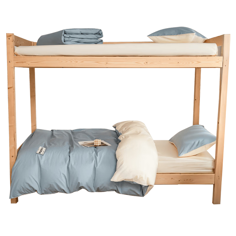 Wuyinliangpin Student Dormitory Six-Piece Set (Quilt + Three-Piece Set + Pillowcase + Mattress Pad), Complete Bedding Set for Back to School