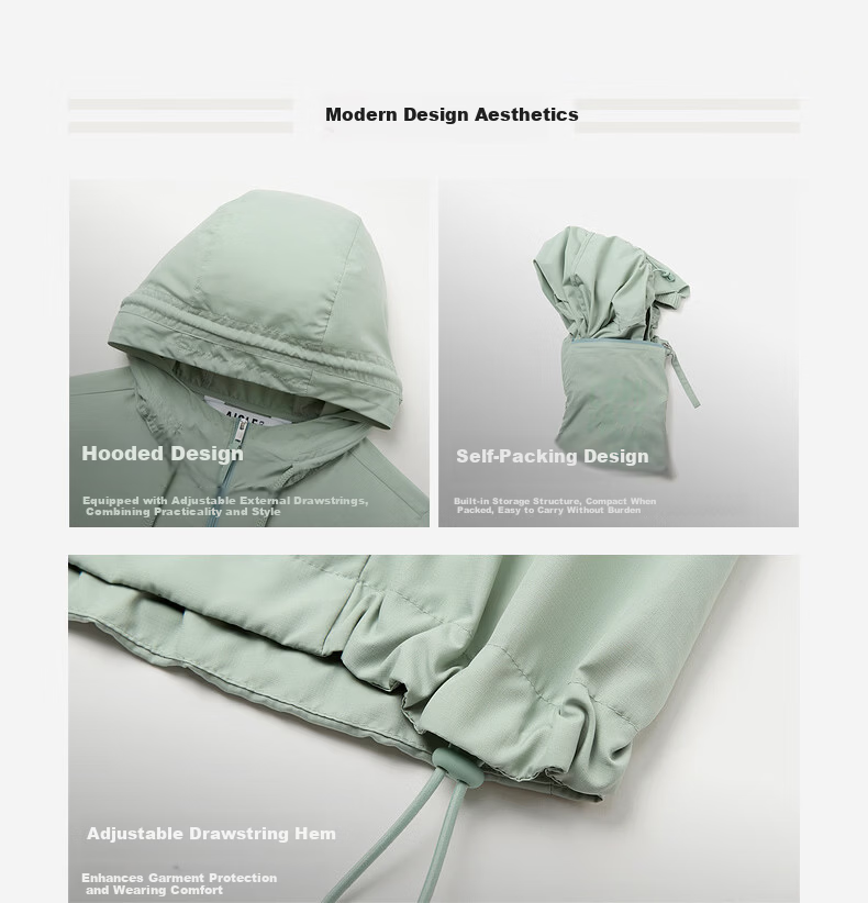 AIGLE Women's Outdoor Ultra-Lightweight Sun Protection UPF50+ Jacket BT53 Spring/Summer 2026 New Arrival 10