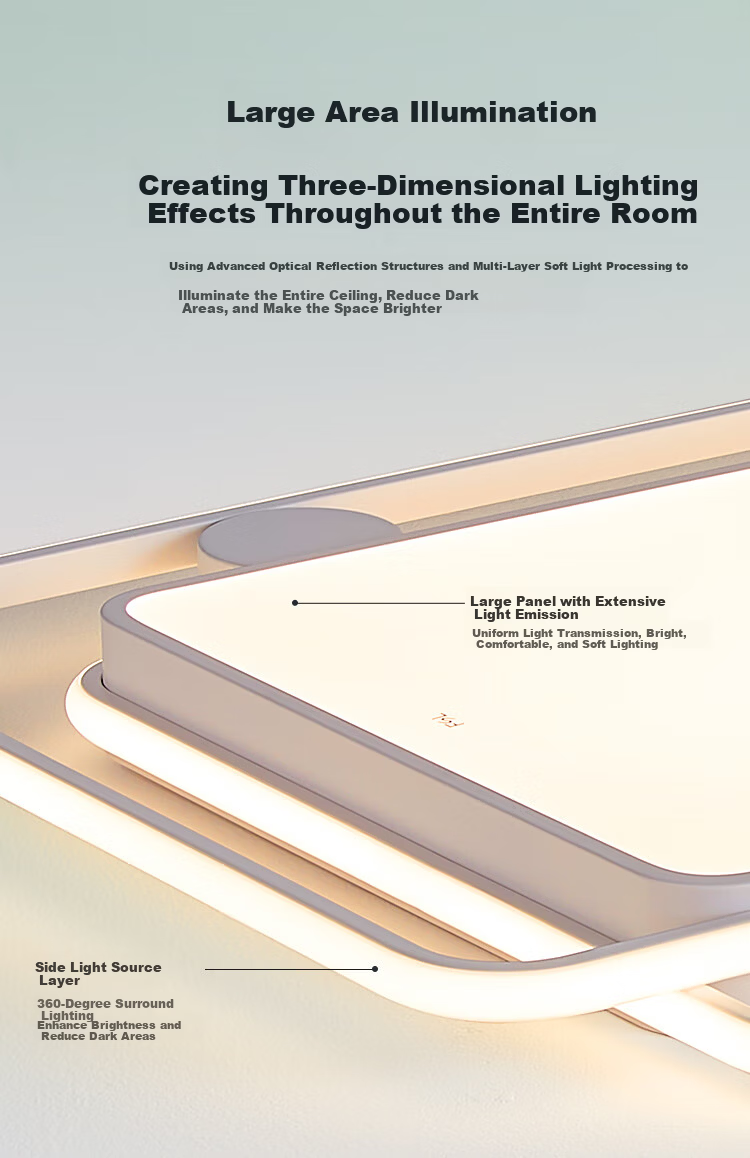 Foshan Lighting Modern Nordic Ceiling Light for Living Room Bedroom Study Eye Protection Mi Home Smart Control 200W Qinglan 10
