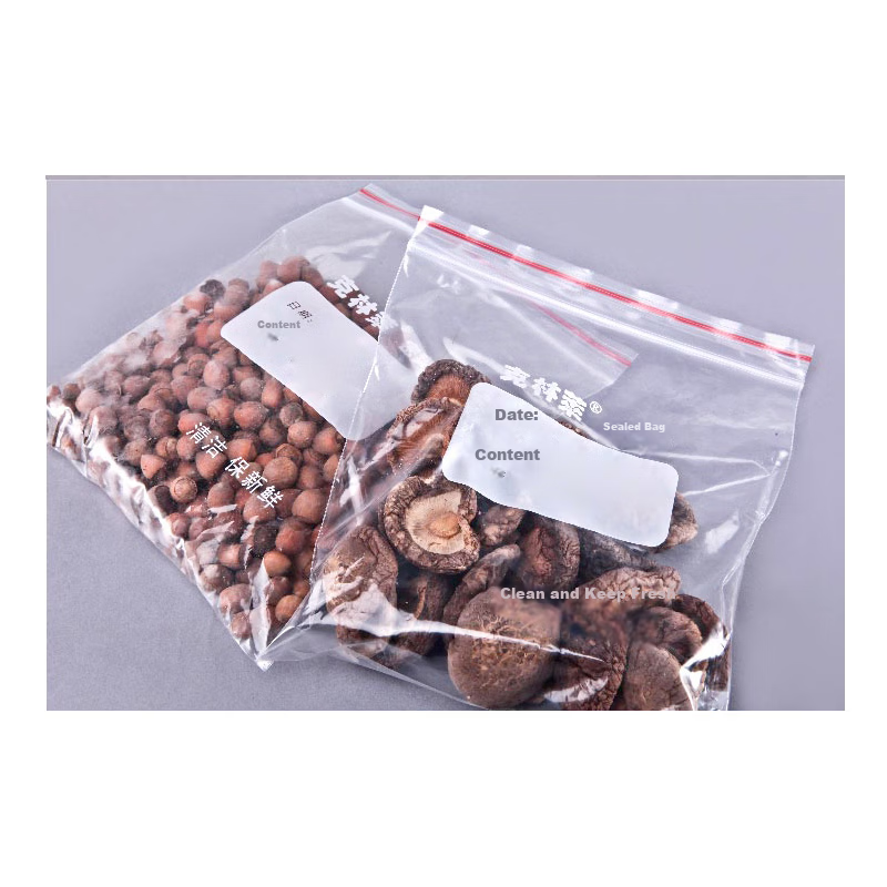 Klinly Thick Sealed Food Storage Bags Moisture-Proof Label Design Kindergarten Storage Bags 25x30cm 20pcs